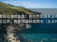 樱花动漫短复盘：先对齐范围有没有写边界，再把导语拆成两句（五点对照）