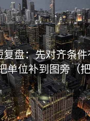 YY漫画短复盘：先对齐条件有没有漏写，再把单位补到图旁（把话讲直）